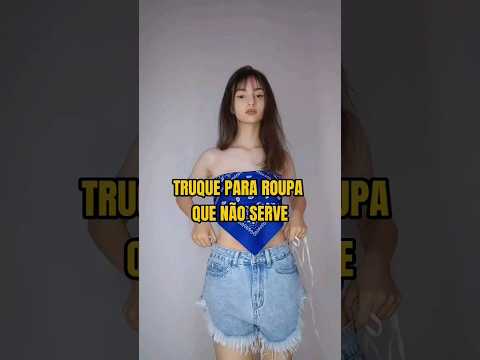 hack para roupas largas | #fashionhack #shorts