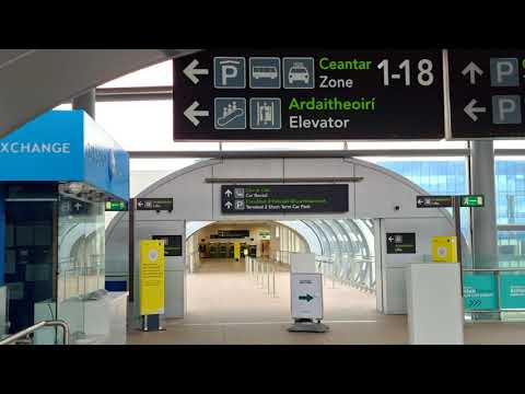 Aeroporto de Dublin [passeio a pé 4k] Terminal 1 do Aeroporto Internacional de Dublin
