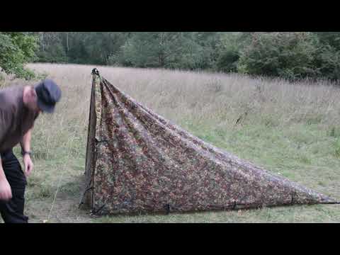 #40 Das DD Hammocks Tarp MC 3 Meter X 3 Meter als geschlossenes Dreieck