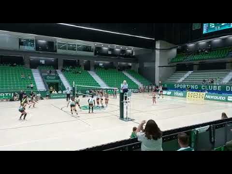 Ponto final do 3º set e jogo - Sporting CP vs SC Espinho