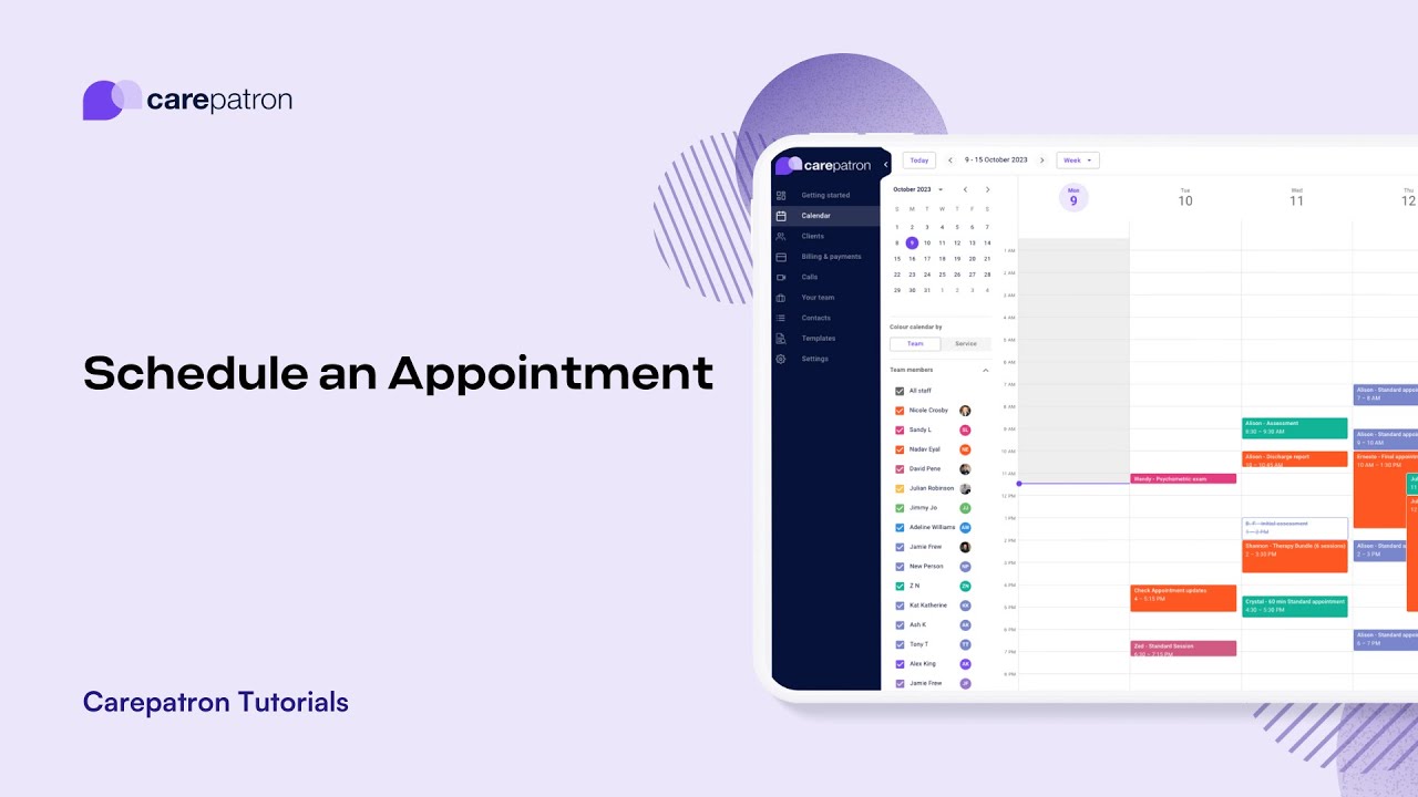 Carepatron tutorial