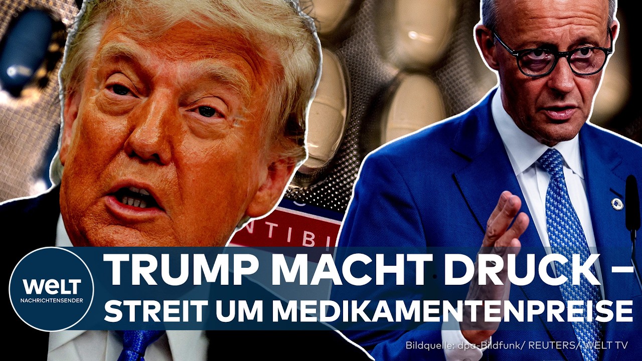 USA: Trump fordert höhere Preise! Deutsche Medikamentenpreise im Visier – Merz weist Vorwürfe zurück