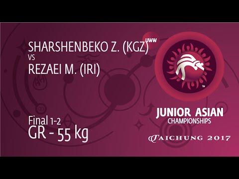 GOLD GR - 55 kg: M. REZAEI (IRI) df. Z. SHARSHENBEKO (KGZ), 4-4