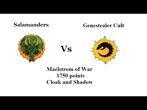 Salamanders Vs Genestealer Cult. 1750 point Warhammer 40k Battle Report.