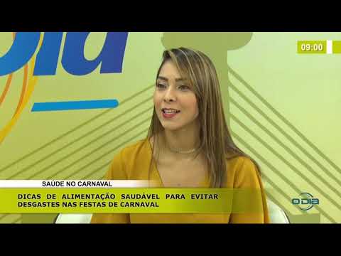 BOM DIA NEWS 24 02 20  Hivana Moura (Nutricionista) - SauÌde no carnaval