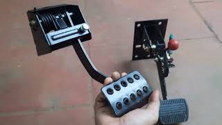 2 sets of oil brake pedals for 4 wheeler / Bộ chân phanh dầu chế xe 4 bánh siêu đẹp