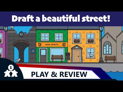 Draft a beautiful street! | Tenby review and solo play | One Stop Co-Op Shop