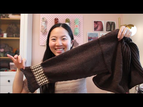 arieknits Ep. 142 - A Fun Gingham Sleeve Cuff!