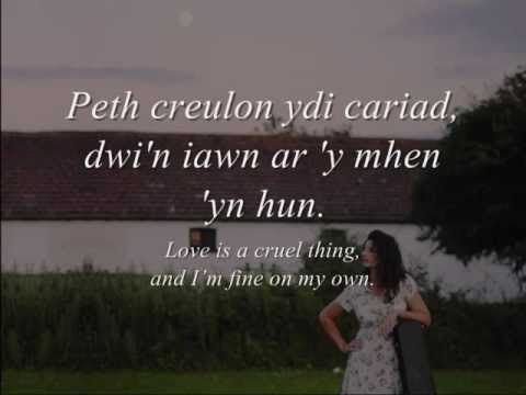 Cariad - Gwyneth Glyn (geiriau / lyrics)
