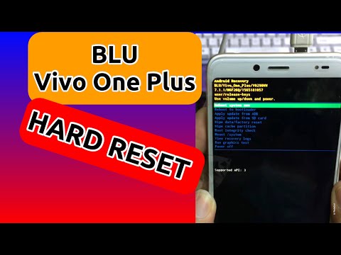 BLU Vivo One Plus Hard Reset pin pattern password passcode