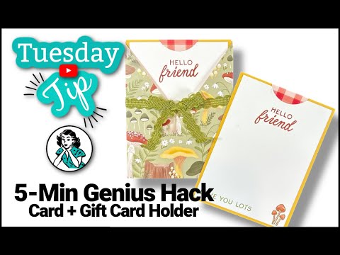 DIY Gift Card Pocket | This Triangle Fold is GENIUS