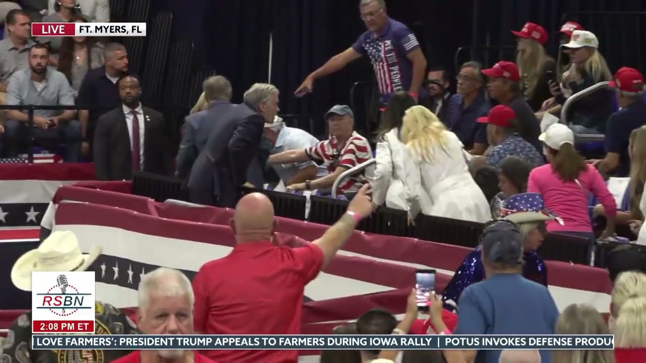 Dr. Oz Jumps the Barrier to Help Injured Crowd Member During RFK Jr.’s Speech at Fort Myers Rally