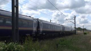 preview picture of video 'East Coast Mainline in Nottinghamshire, 25 June 2010'