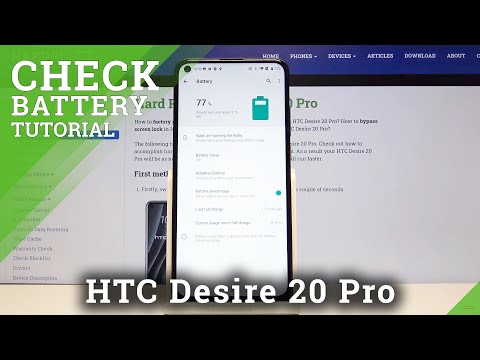 How to Enable Battery Percentage on HTC Desire 20 Pro – Show Battery Level