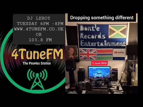 Dj Leroy dropping something different live on 4TuneFM in London 😇 Tuesday, 2 June 2026 🧡💛💚