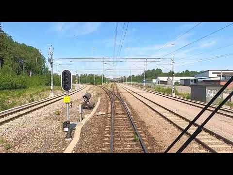 Skutskär-Borlänge från förarplats / Cabinerit / Führerstandsmitfahrt