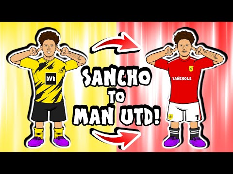 🟡🤝🏻🔴JADON SANCHO to MAN UTD - deal done! (Transfer Parody Song)