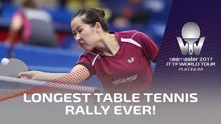 Longest Table Tennis Rally Ever! - Full