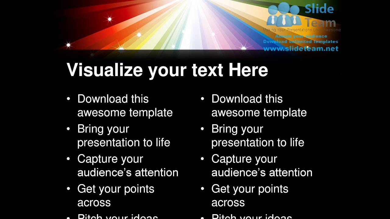 Rainbow Lights Abstract PowerPoint Templates Themes And Backgrounds ppt layouts