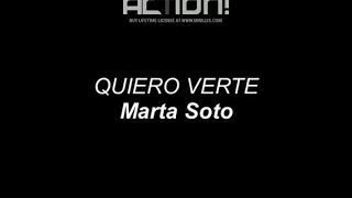 Marta Soto - Quiero Verte (Letra)