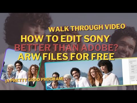 How to Photo Edit Sony Raw *ARW Files for Free