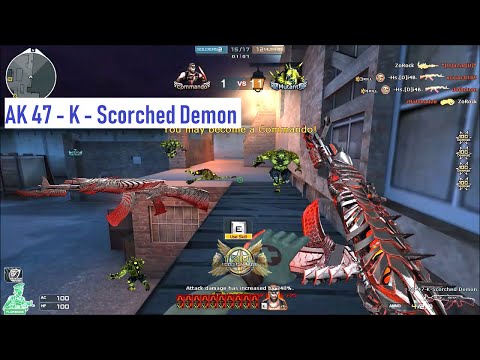 Crossfire NA 2.0 : AK47 - K - Scorched Demon - Hero Mode X - Zombie V4