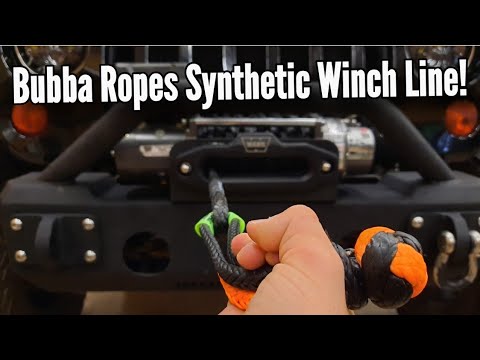 Bubba Ropes Synthetic Winch Line Install | Best Synthetic Winch Line on the Market??