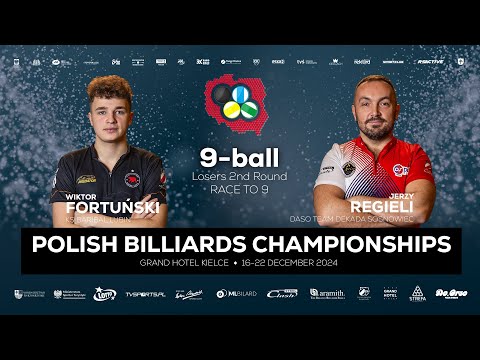 Polish Billiards Championships - Kielce 2024- FINAL TV - WIKTOR FORTUŃSKI - JERZY REGIELI