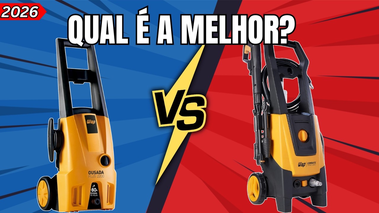WAP OUSADA PLUS ou COMBATE TURBO? Qual Lavadora De ALTA PRESSÃO COMPRAR Em 2026?