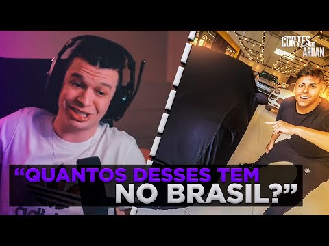 ARUAN REAGE A MEU CARRO NOVO CHEGOU NA LOJA 🙈 (RENATO GARCIA) - Cortes do Aruan