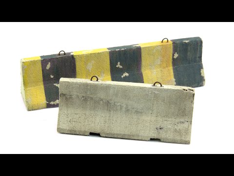 Painting REALISTIC styrofoam concrete barriers