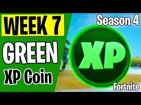 WEEK 7 - Green XP Coin Locations (Season 4) Fortnite