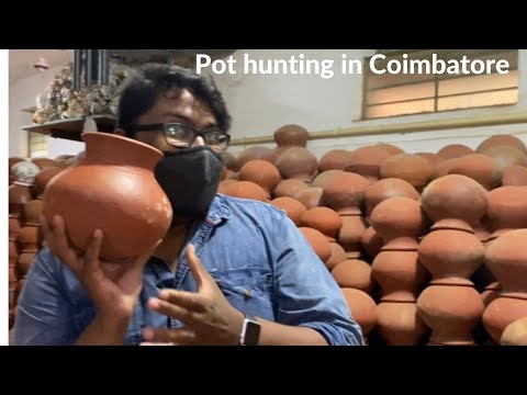 Mankalam, red sand vessels and utensils shop in Coimbatore. 🫕 Vlog 8
