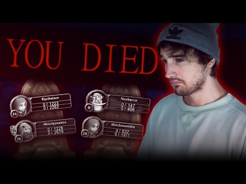 Everytime Mitch DIED in Classic Hardcore WoW on Stream...
