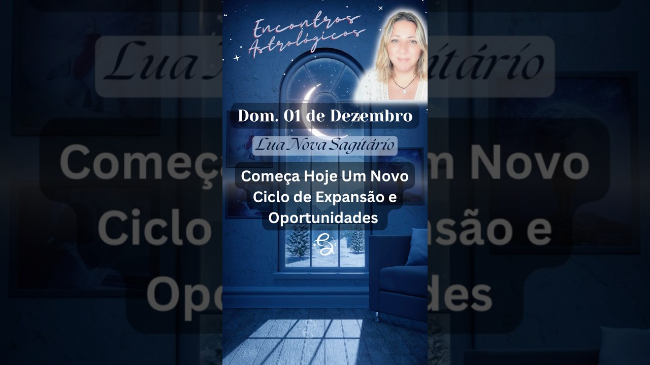 Sun. 01 Dec. New Moon in Sagittarius - A New Cycle #encontrosastrológicas #deboramechica #dicadodia