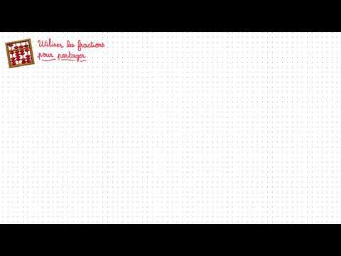 Utiliser les fractions pour partager