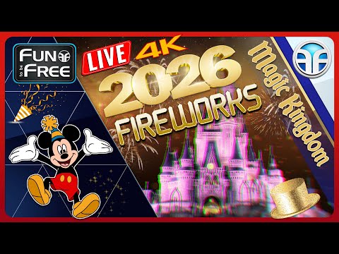 🔴 RING IN 2026! 4K Magic Kingdom New Year’s Eve Fireworks LIVE – Walt Disney World Live Stream