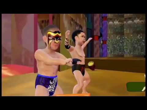 Dwarf Wrestling: Smack the super junior wrestlers Video