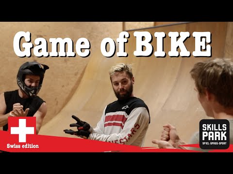 Insane game of BIKE with Nicholi Rogatkin at Skillspark