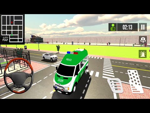 Policeman Emergency Ambulance Rescue Van Driving Simulator _ Gameplay #190