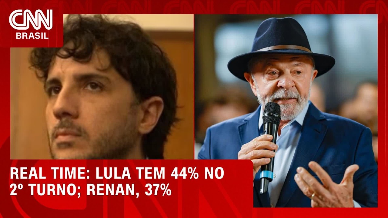 Lula empata com Zema e Marçal e vence Renan no 2º turno, segundo pesquisa Real Time | CNN NOVO DIA