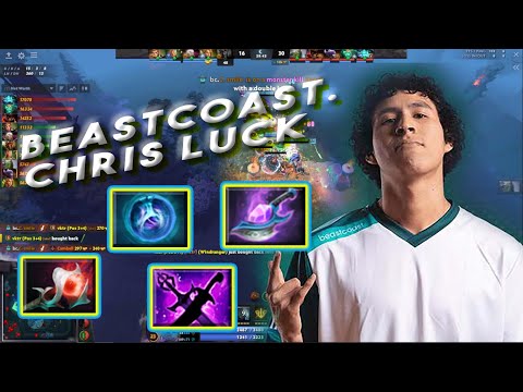 beastcoast.Chris Luck Storm Spirit Pro Dota 2 Gameplay