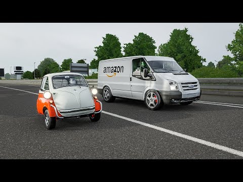 Forza 7 Drag Race | Amazon Van vs BMW Isetta!!! ( ͡° ͜ʖ ͡°)