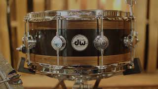 Video thumbnail for DW Collector's "Walnut/Black/Walnut" Reverse Edge Snare Drum - 14x6 -  SO#1193561 by The Drum Shop - Portland, Maine