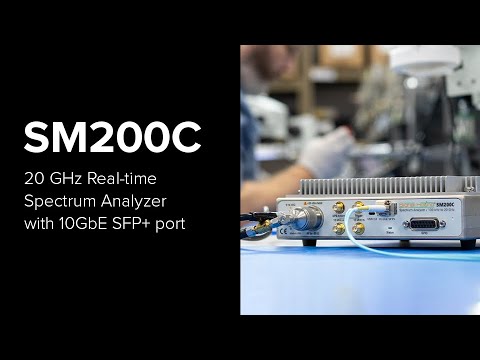 Real-Time Spectrum Analyzer & Monitoring Receiver 100 kHz to 20 GHz SM200C