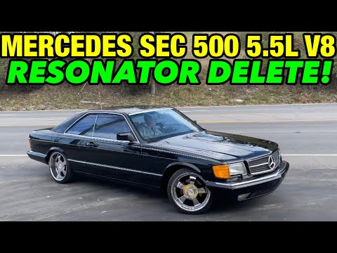 Thumbnail for 1986 Mercedes 560 SEC 5.5L V8 Exhaust w/ RESONATOR DELETE! by Car