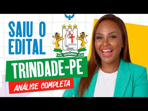 SAIU O EDITAL! Concurso Trindade PE 2026 — Professor I, II, Infantil e Libras
