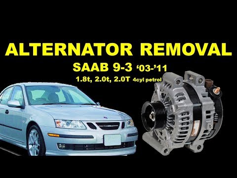 SAAB 9-3 ALTERNATOR Replacement ~ SAAB 9-3 Alternator Location