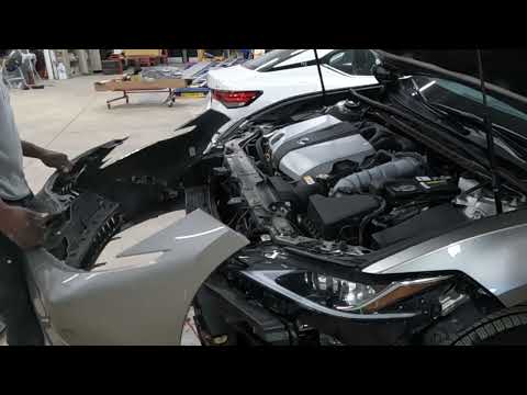 2020 Lexus ES 350 How to take off the front bumper & headlamp