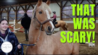 RIDING LESSON: IT STARTED OFF SCARY BUT ENDED AMAZING! | VLOG